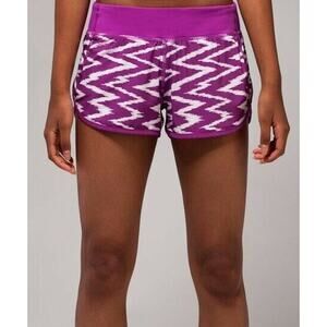 Ivivva Lululemon Speedy Running Athletic Shorts Purple Girl's 14 L